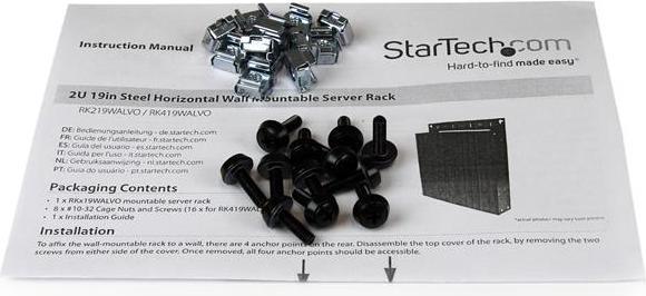 Actual product image StarTech 4u Horizontal Server Rack (10.87 RU, 19 inch rack)