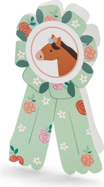 Partydeco Carte d'invitation Cheval 6 pièces (6 pcs)