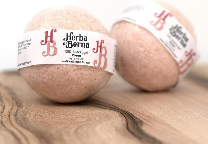 Actual product image Herba di Berna Bath ball rose (Bath bombs)