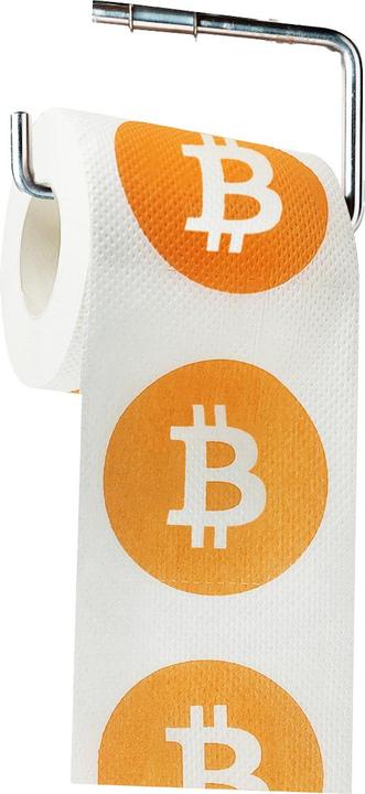 Actual product image Thumbs Up Mad Monkey toilet paper "Bitcoin" (1 x)