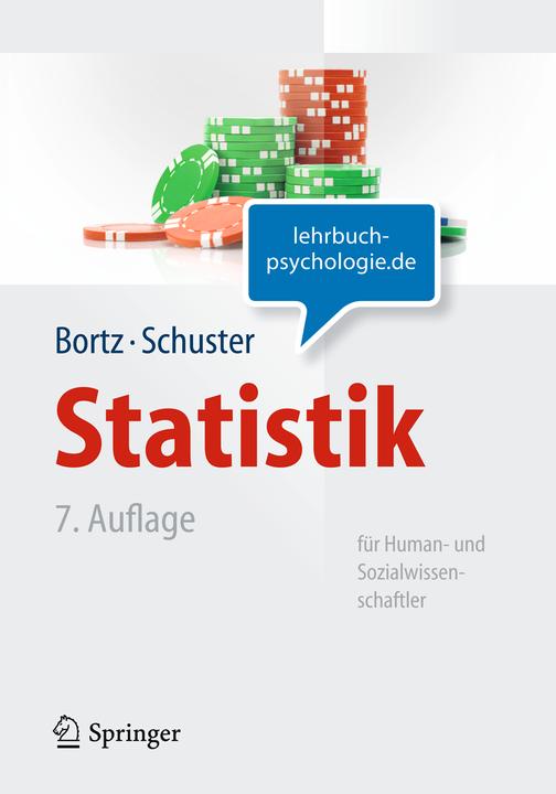 Actual product image Statistics for human and social scientists (German, Jurgen Bortz, 2010)