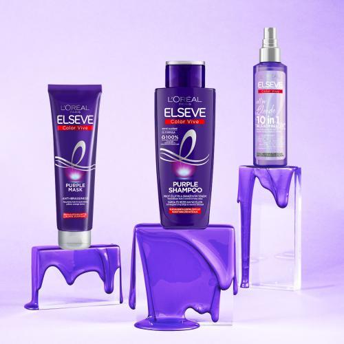Produktbild L'Oréal Paris Elseve Color Vive Purple (200 ml, Flüssiges Shampoo)