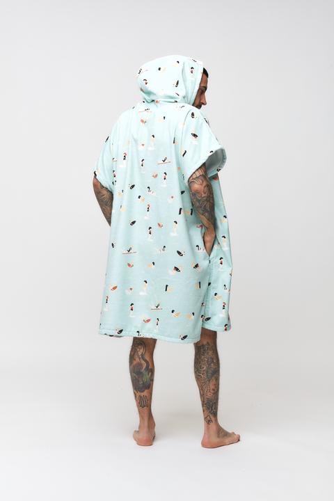 Produktbild After Essentials Madrague All Over Poncho - Light Blue (One Size)