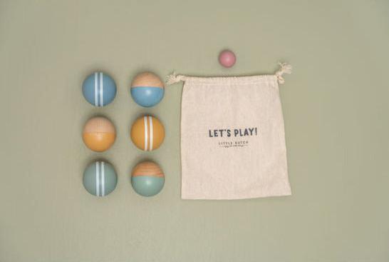 Actual product image Little Dutch Boule game made of FSC wood (6 x)