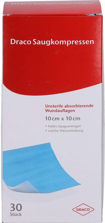 Actual product image Dr. Ausbüttel & Co. Absorbent pads non-sterile 10x10cm Draco, 30 pcs KOM