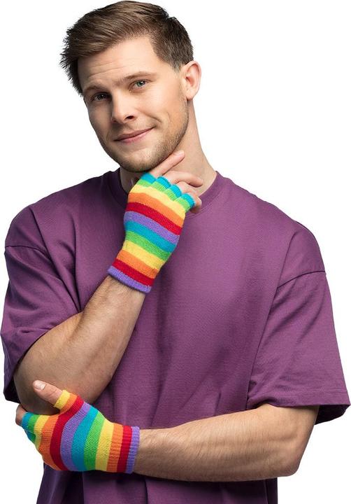 Produktbild Boland Fingerlose Handschuhe Regenbogen