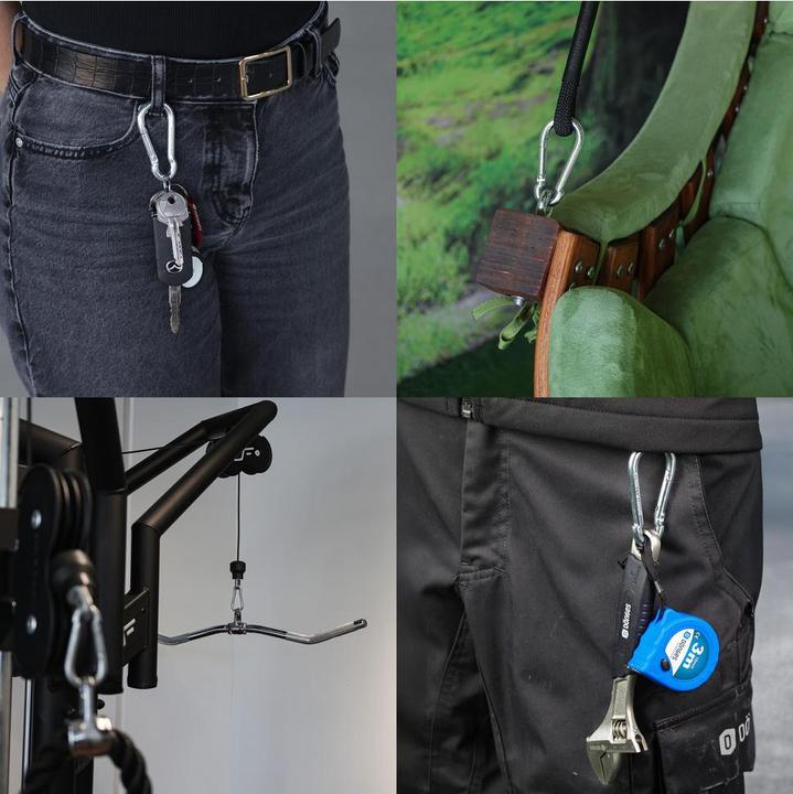 Actual product image Dönges Feuerwehr-Karabinerhaken, DIN 5299 C, 120 x 11 mm, verzinkt, 11 x 120 mm