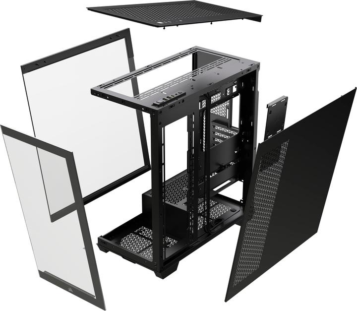 Productafbeelding Corsair Kast 3500X Midi TG zwart BTF & P.Zero (E-ATX, ATX, Mini-ITX, mATX)