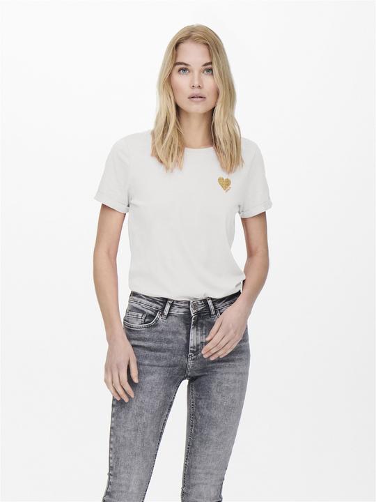 Actual product image Only Heart print top (L)