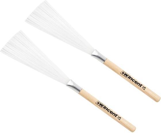Produktbild Wincent 12LN Light Nylon Brush Besen Holzgriff (Drums, Marschbecken, Percussion)
