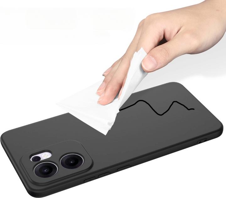 Actual product image Cover-Discount OPPO Reno13 F - Silikon Gummi Hülle mit Riemen (Oppo Reno 13 Pro)