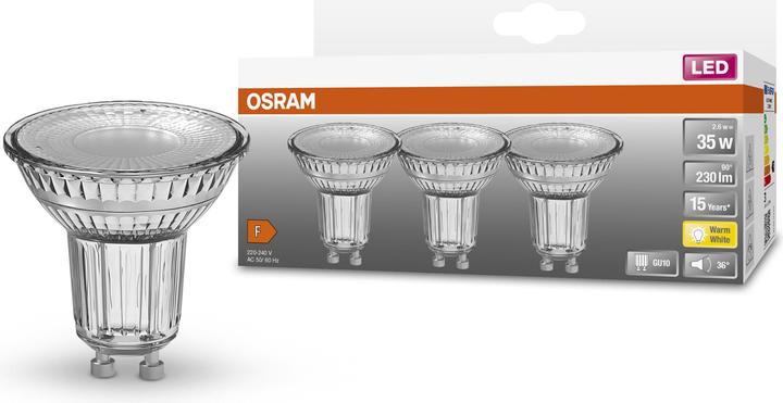 Actual product image Osram Led Star Par16 (GU10, 2.60 W, 690 lm, 3 x, F)