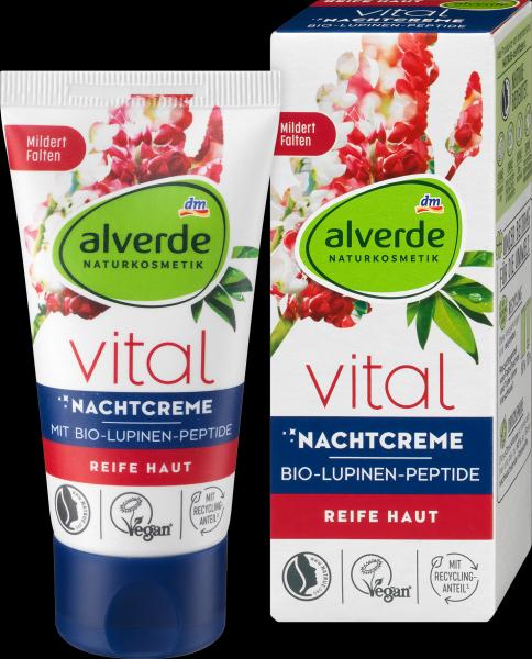 dm alverde Nachtcreme Vital Bio-Lupinen-Peptide (Nachtcreme)