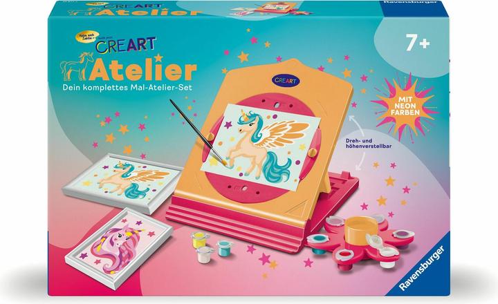 Actual product image Ravensburger CreArt, Malen nach Zahlen - Neon Atelier Einhorn