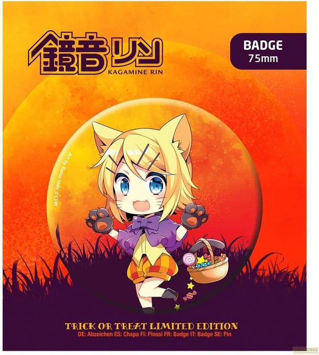 Produktbild POPbuddies Hatsune Miku Ansteck-Button Halloween Limited Edition Kagamine Rin