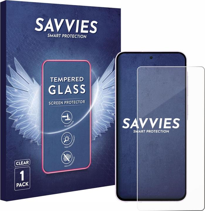 Produktbild Savvies Panzerglas Displayschutz 9H Schutzglas Glas Klar Transparent (1 Stück, Samsung Galaxy A56)