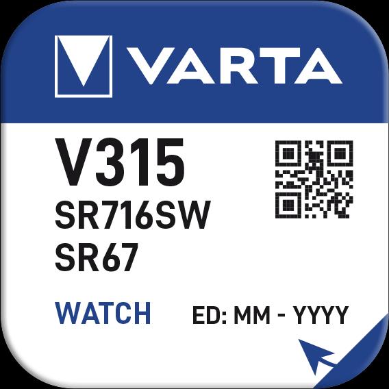 Produktbild Varta V315 / SR716SW - 10 Uhrenbatterien (10 Stk., SR67, 20 mAh)