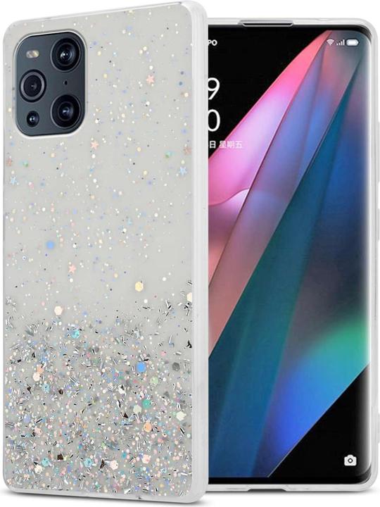 Actual product image Cadorabo Bumper Case for Oppo FIND X3 PRO TPU funkelnder Glitter (Oppo Find X3 Pro)