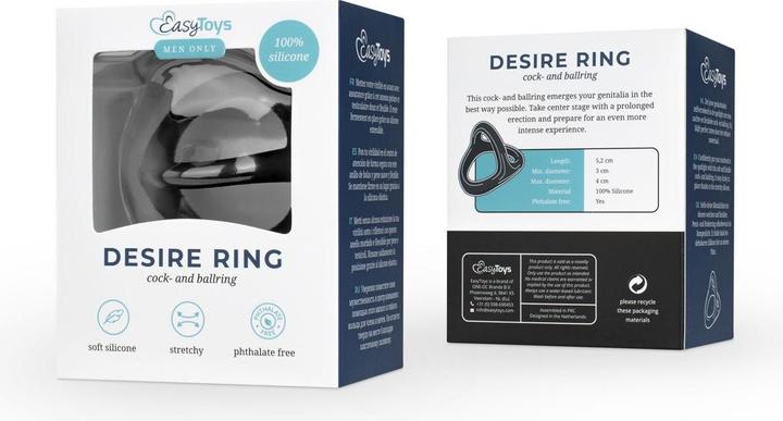 Image du produit Easytoys Cock et anneau de balle (3 cm)