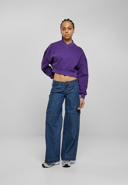 Produktbild Urban Classics Ladies Cropped V-Neck (XS)