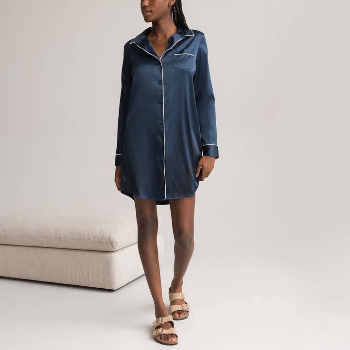 Immagine prodotto La Redoute Collections Camicia da notte a maniche lunghe in raso (48)