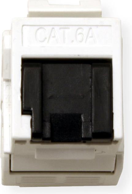 Produktbild Value Kat.6A Keystone, RJ-45, ungeschirmt, werkzeuglos, weiss (U/UTP, CAT6a, 0.02 m)