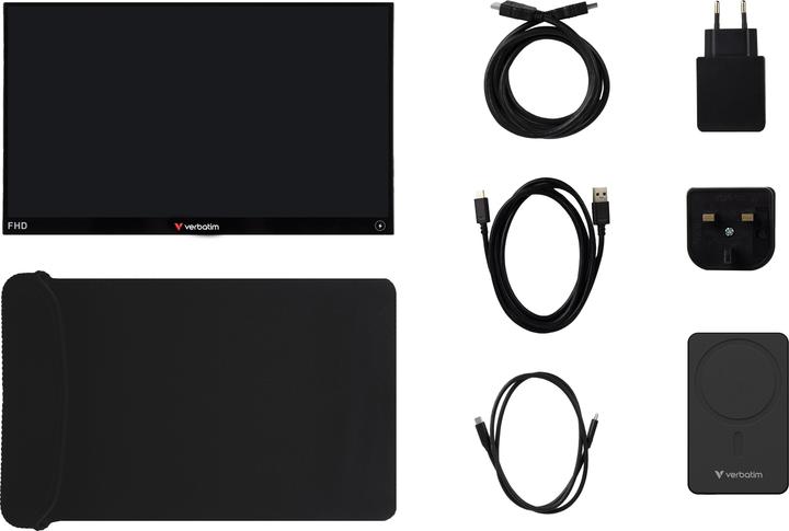 Produktbild Verbatim Portable Touch Monitor 14" Wireless inkl. Powerbank (1920 x 1080 Pixel, 14")