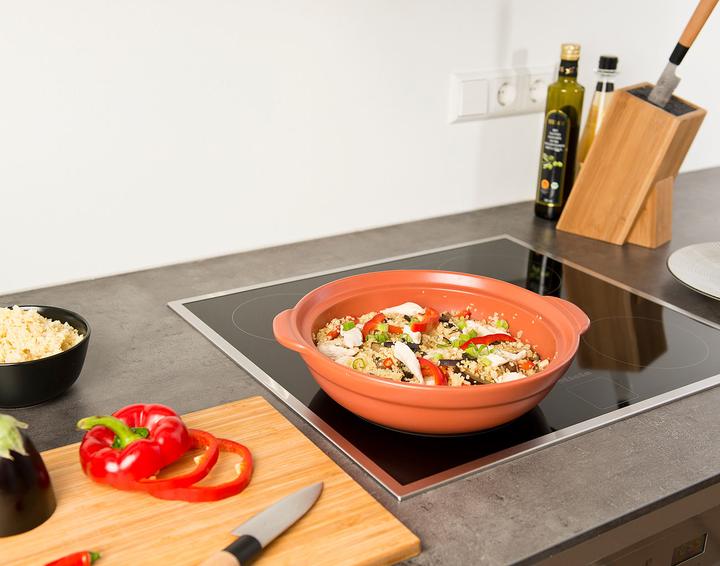 Produktbild Rosenstein & Söhne Elektrischer Tajine-Tontopf mit Deckel