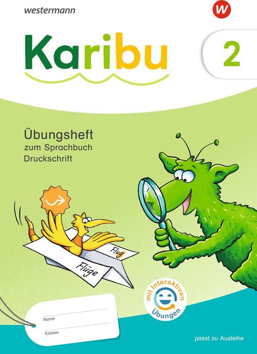 Immagine prodotto Karibu 2. Übungsheft 2 Druckschrift mit interaktiven Übungen zum Sprachbuch 2 (Tedesco, Katja/Grönert, Astrid/Eisenzapf, Eichmeyer, Hannahua, 2024)