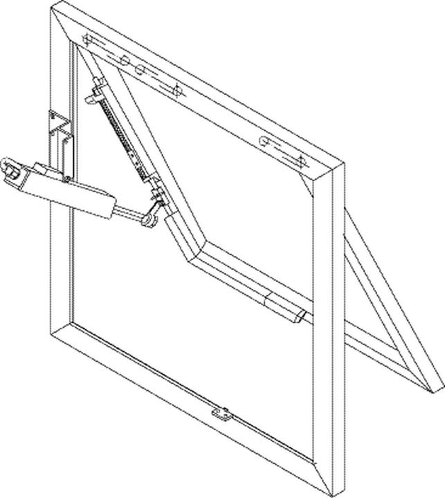 Image du produit Geze Système d'ouverture/de verrouillage RWA 110 NT / 300mm (1 pcs)