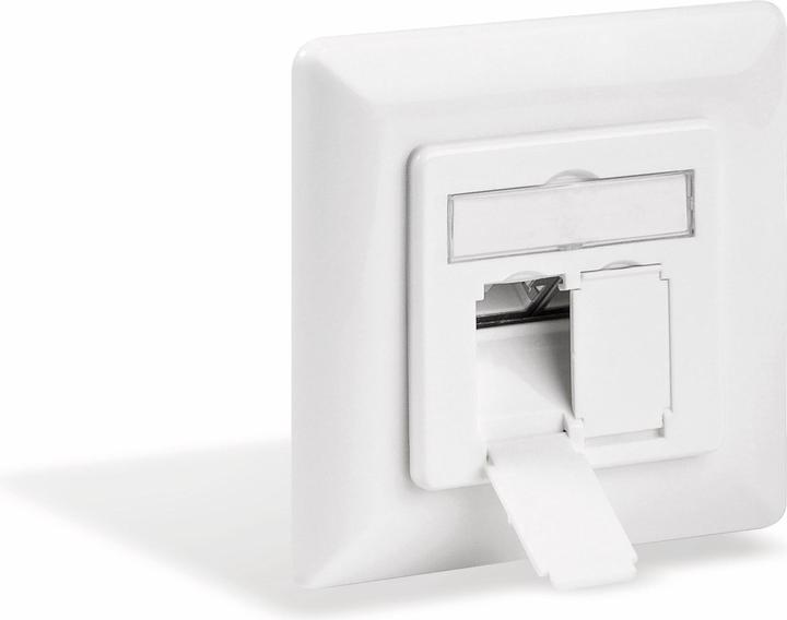 Produktbild Goobay CAT 6a Unterputzdose UP 2x RJ45 Netzwerkdose geschirmt
