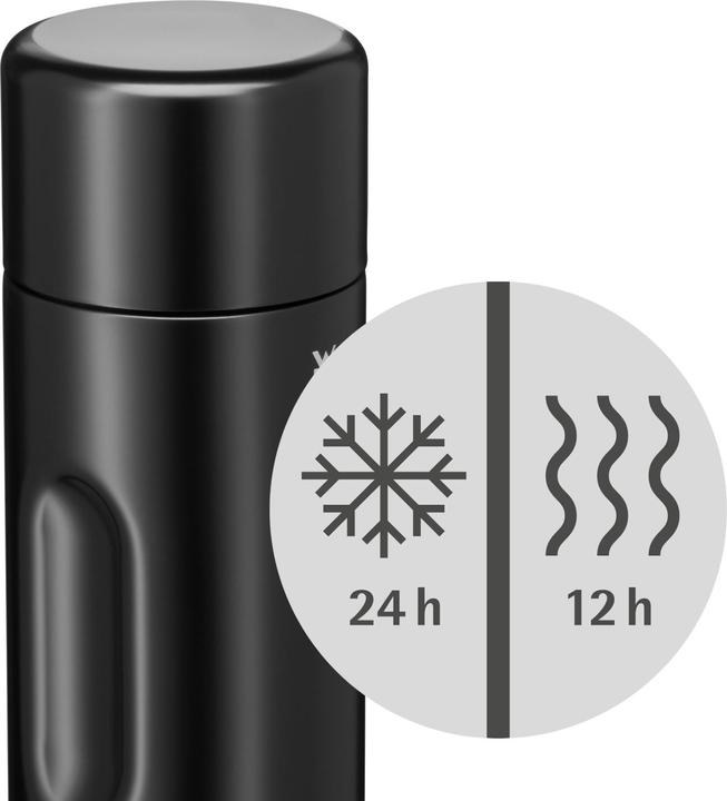 Produktbild WMF Thermosflasche 1,0l Motion Tee Kaffee Thermosflasche Edelstahl schwarz (1 l)