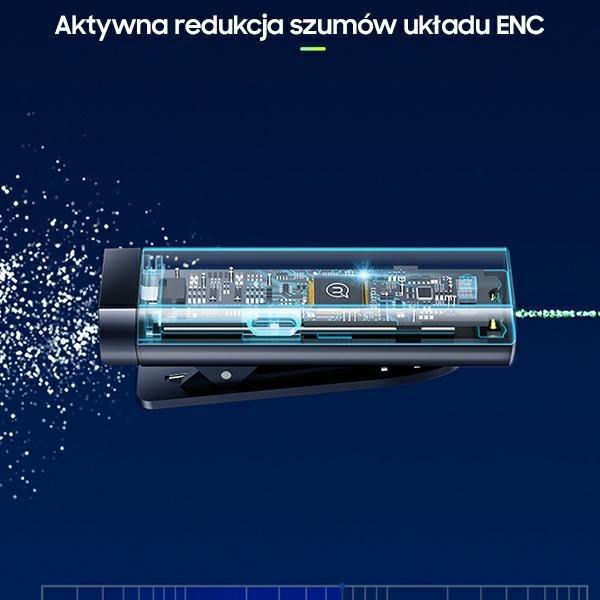 Actual product image Usams Bezprzewodowy mikrofon krawatowy ENC 2.4G Lavalier Microphone Lightning ZB244MKF01 (U