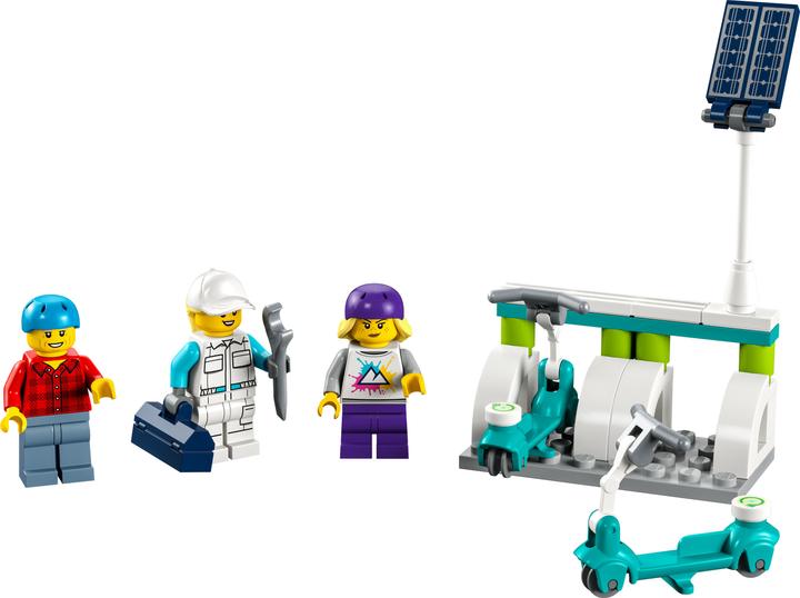 Actual product image LEGO City electric scooter with charging station (40526, LEGO City)