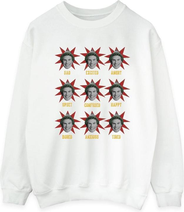 Actual product image Elf Womens/Ladies Many Moods Of Buddy Sweatshirt (4XL)