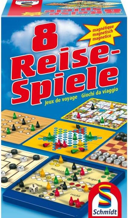 Schmidt Spiele 8 Travel Games - Magnetic (German)