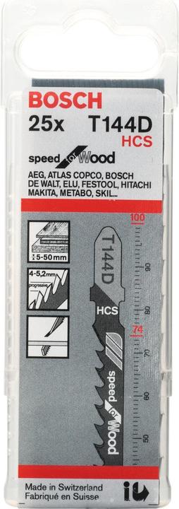 Image du produit Bosch Professional Zubehör T 144 D, paquet de 25