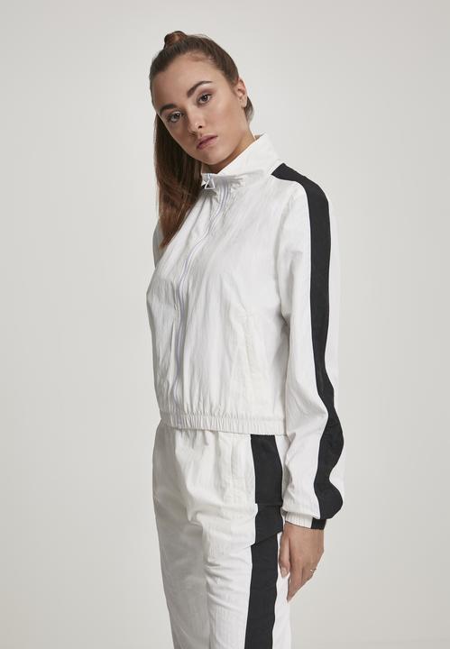 Produktbild Urban Classics Ladies Short Striped Crinkle Track Jacket (XL)