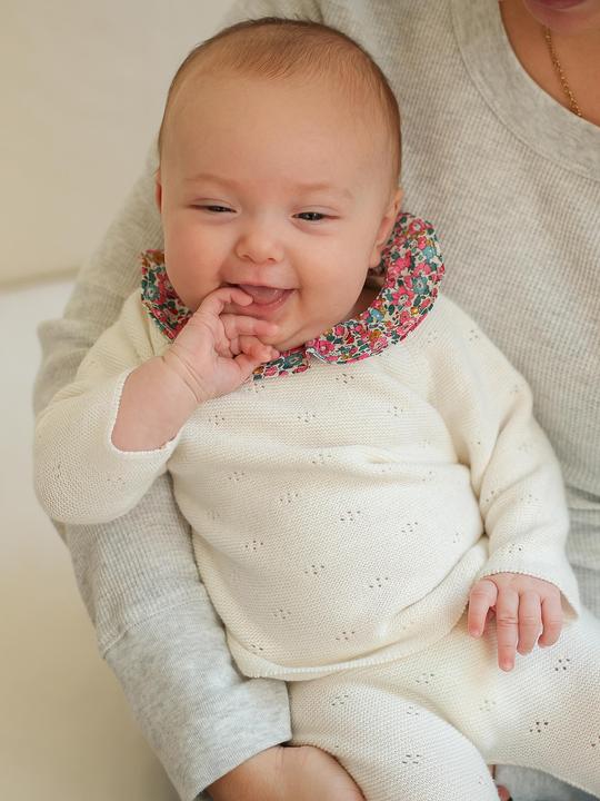 Actual product image Envie de Fraise Baby-Set aus Strick: Jacke & Hose (80)