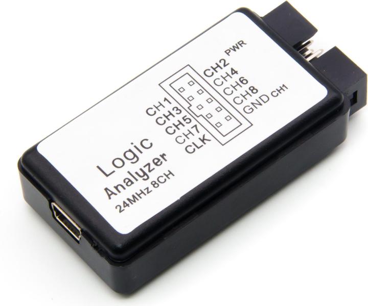 Actual product image Purecrea USB Logic Analyzer 8 Channel 24MHz