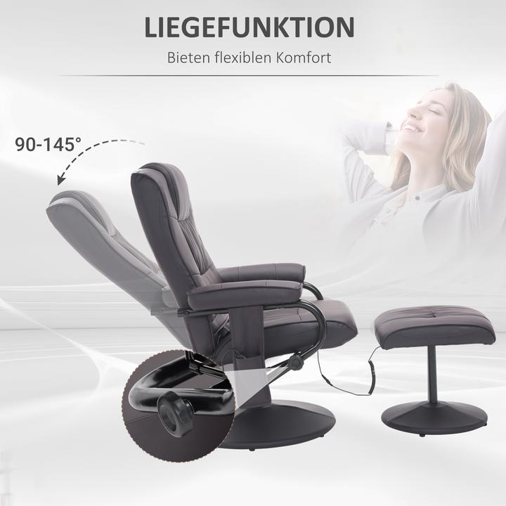 Produktbild Homcom Massagesessel mit Hocker