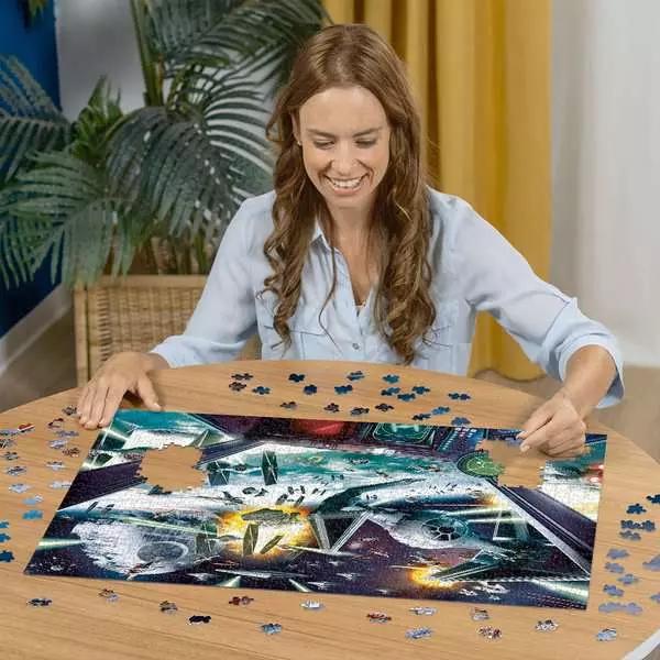 Actual product image Ravensburger Puzzle 12000403 - Star Wars: X-Wing Cockpit - 1000 pieces Star Wars jigsaw puzzle for (1000 pieces)
