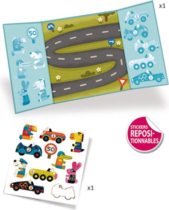 Image du produit Djeco Images autocollantes voiture