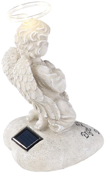 Image du produit Lunartec Figure d'ange gardien avec lampe solaire à DEL (IP44)