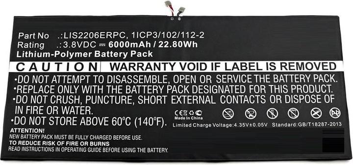 Produktbild CoreParts Battery for Sony Tablet