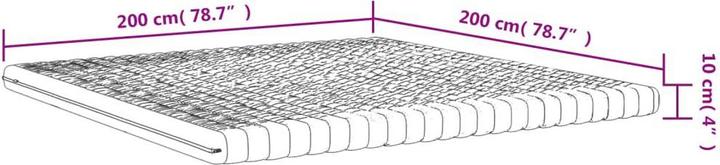 Actual product image VidaXL Manka (200 x 200 cm, Foam core)
