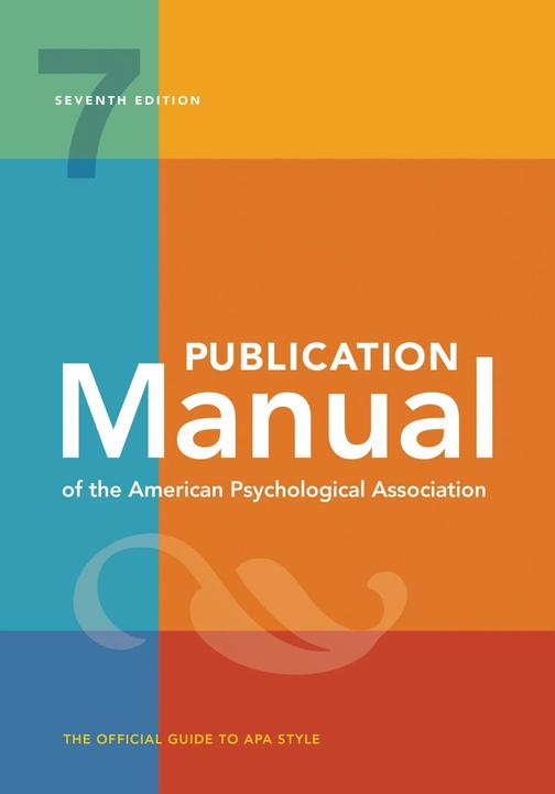 Produktbild Publication Manual (OFFICIAL) 7th Edition of the (Englisch, American Psychological Association, 2019)