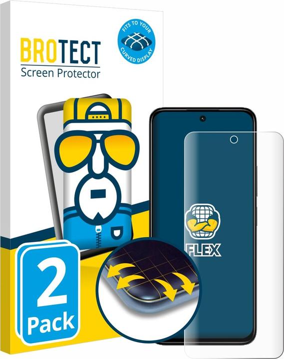 Actual product image BROTECT Full-Screen Protector (2 Piece, Xiaomi Redmi 13)