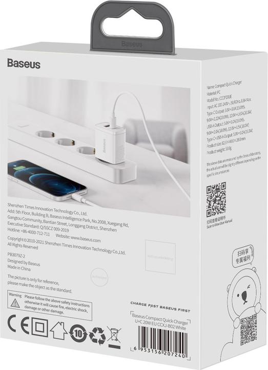 Image du produit Baseus Chargeur compact (20 W)