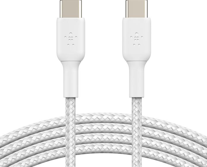 Productafbeelding Belkin USB-C naar USB-C gevlochten PVC 1m Twin Pack (1 m, USB 2.0, 60 W)